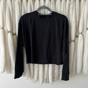 lululemon Abrasion-Resistant Training Long Sleeve Shirt, Black, Sz 6